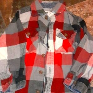 Plannel toddler shirt